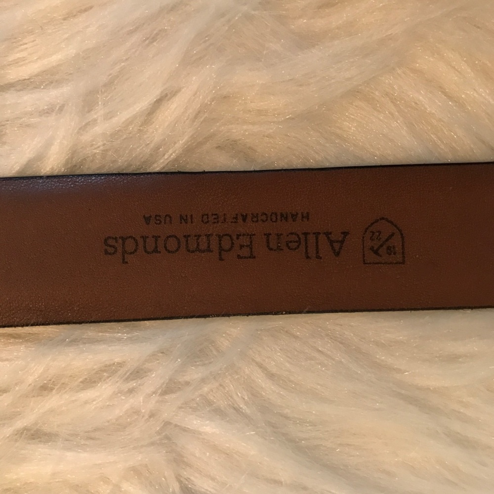 Allen Edmonds leather belt black
